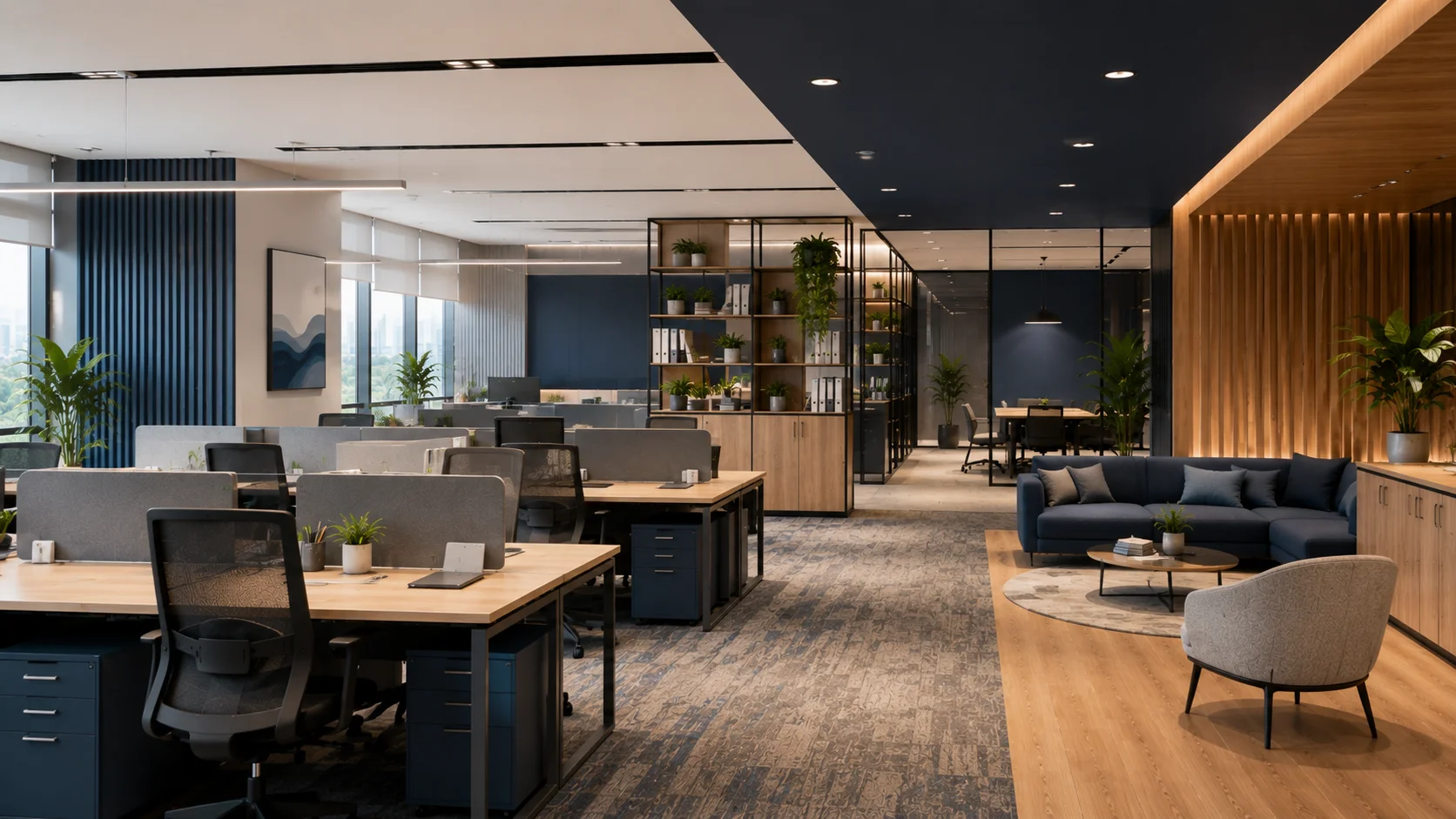 Proses perencanaan interior kantor secara terintegrasi dan profesional