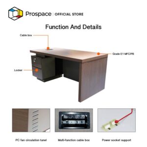 PROSPACE Meja Kantor Staff Direktur Minimalis - B-ZGZ00501
