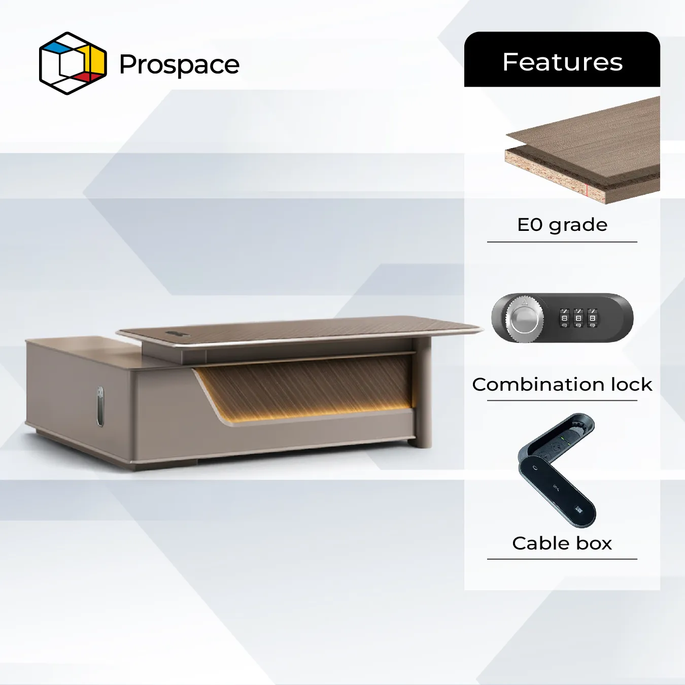 PROSPACE Meja Direktur - B-BT00601