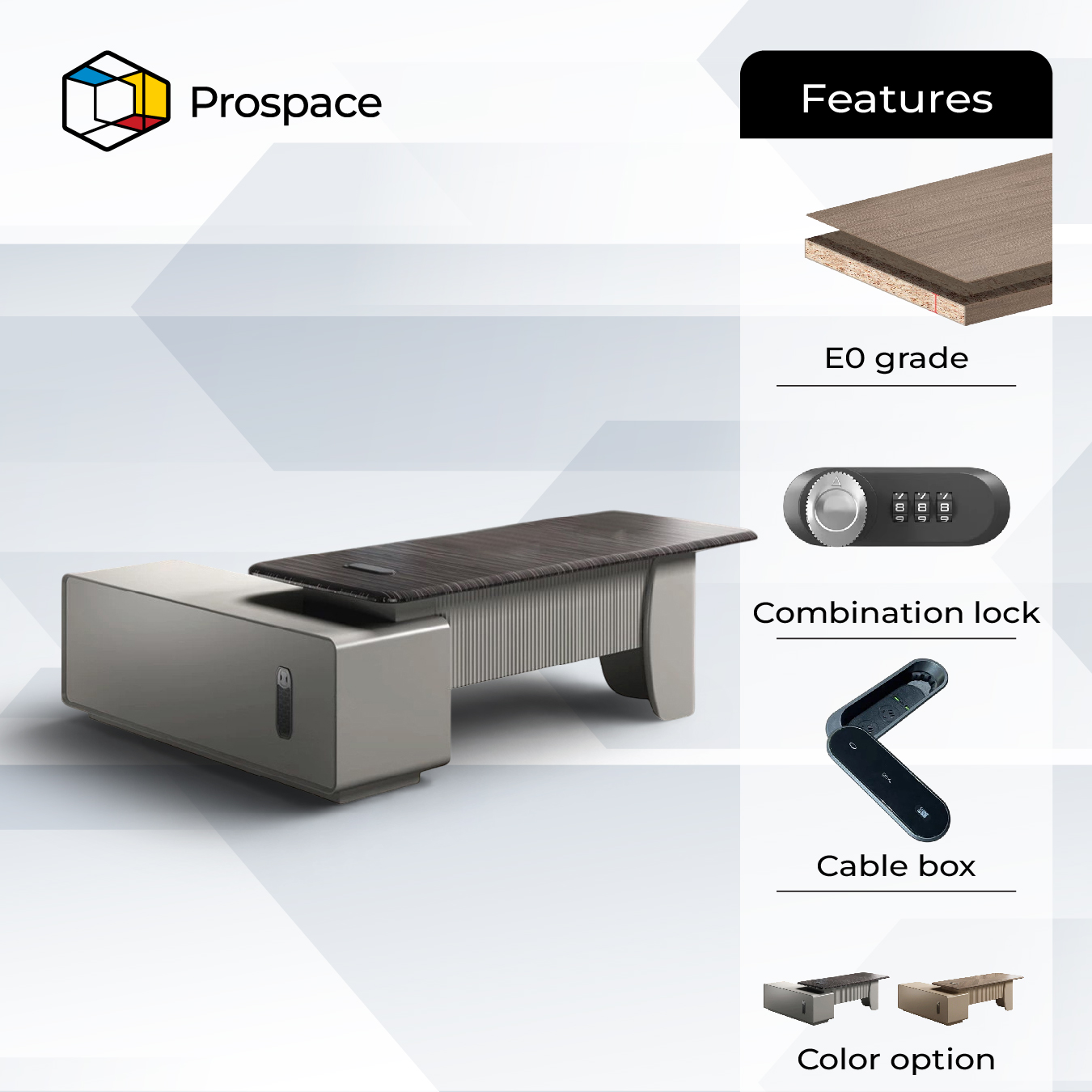 PROSPACE Meja Direktur - B-BT007