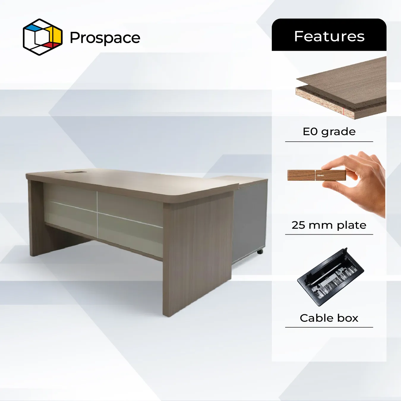 PROSPACE Meja Direktur - B-BT01601