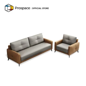 PROSPACE Sofa Kulit Ruang Tamu Kantor - B-SF001