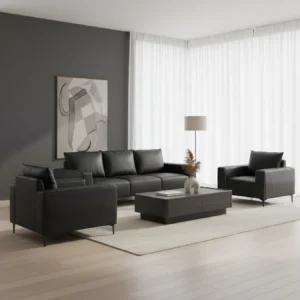PROSPACE Sofa Kulit Ruang Tamu Kantor – B-SF003