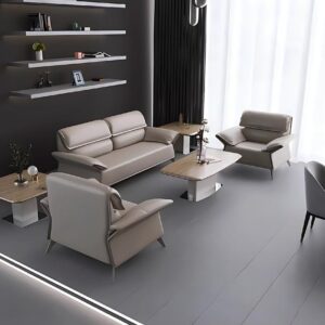 PROSPACE Sofa Kulit Ruang Tamu Kantor - B-SF006