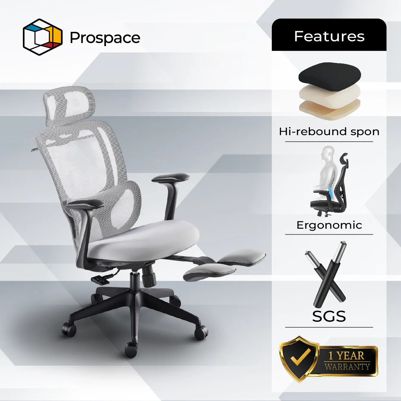 PROSPACE Kursi Kantor - B-ZGY00101