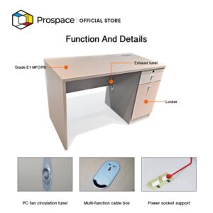 PROSPACE Meja Kerja Kantor - B-ZGZ00601
