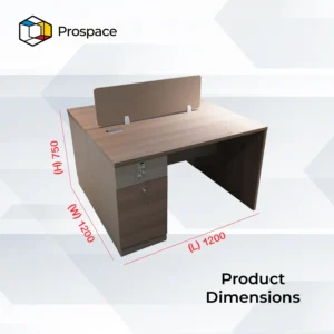 PROSPACE Meja Kerja Kantor - B-ZYZ00602
