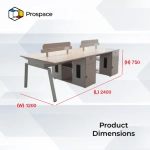 PROSPACE Meja Kerja Kantor - B-ZYZ01103