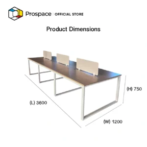 PROSPACE Meja Kerja Staff Workstation 6 Seat - B-ZYZ01901