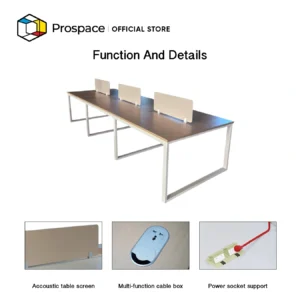 PROSPACE Meja Kerja Staff Workstation 6 Seat - B-ZYZ01901