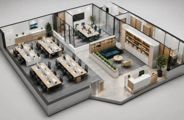 Perencanaan dan desain tata ruang kantor yang efisien