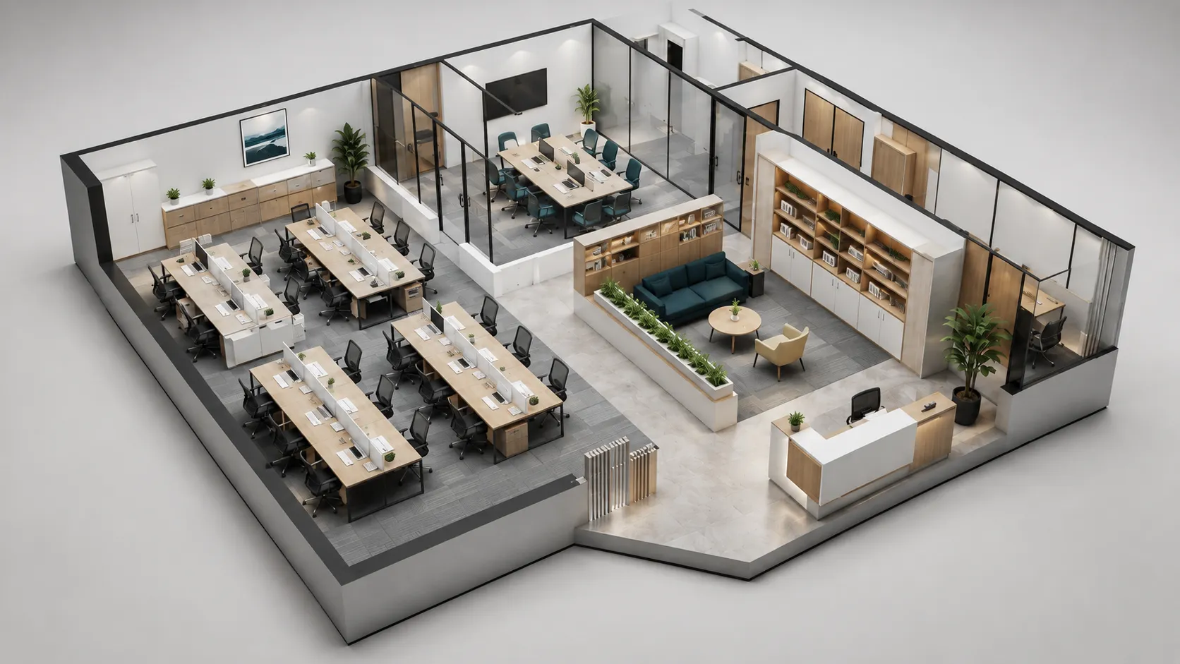 Perencanaan dan desain tata ruang kantor yang efisien