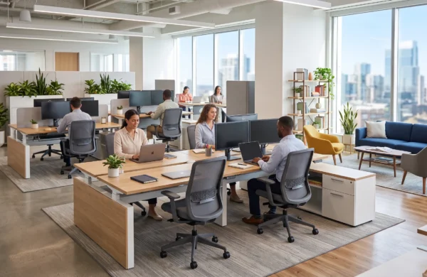 Katalog furniture kantor modern 2026 dengan tata ruang kerja yang ergonomis