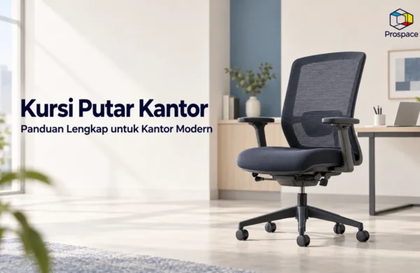Kursi putar kantor ergonomis di ruang kerja modern minimalis Prospace.