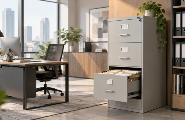 Lemari filling cabinet kantor modern untuk menyimpan dan mengatur dokumen arsip