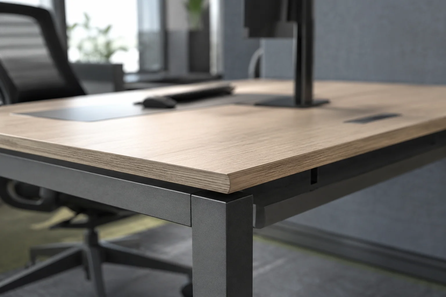 Detail material dan konstruksi meja kantor