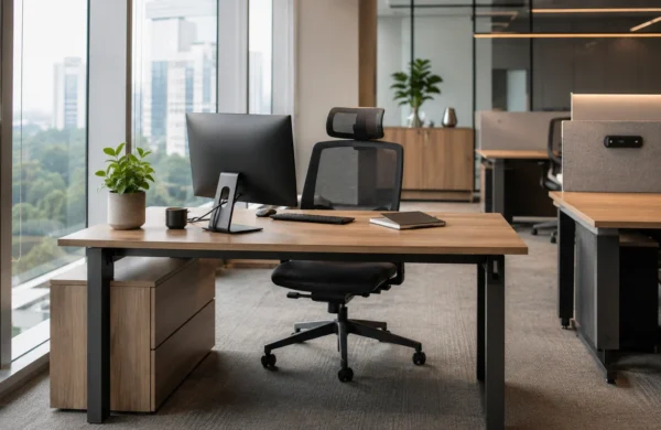 Ukuran meja kantor ideal untuk workstation modern